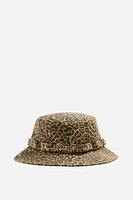 ANIMAL PRINT UTILITY HAT