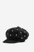 STUDDED DENIM BERET X HARRY LAMBERT