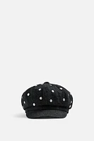 STUDDED DENIM BERET X HARRY LAMBERT