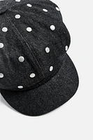 STUDDED DENIM BERET X HARRY LAMBERT