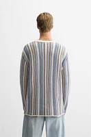 STRIPED JACQUARD SWEATER