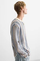 STRIPED JACQUARD SWEATER