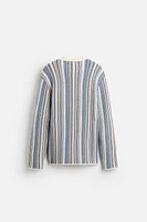 STRIPED JACQUARD SWEATER