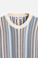 STRIPED JACQUARD SWEATER