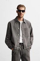 DENIM OVERSHIRT WITH POCKET