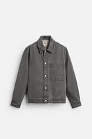 DENIM OVERSHIRT WITH POCKET