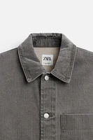 DENIM OVERSHIRT WITH POCKET