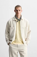 COTTON - HEMP DENIM OVERSHIRT