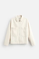 COTTON - HEMP DENIM OVERSHIRT