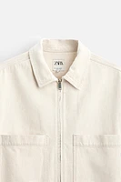 COTTON - HEMP DENIM OVERSHIRT