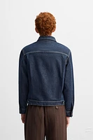 PLEATED DENIM JACKET X HARRY LAMBERT