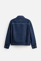 PLEATED DENIM JACKET X HARRY LAMBERT