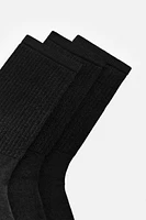 3-PACK OF RIB SOCKS