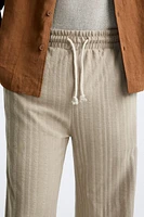 STRIPED JACQUARD PANTS