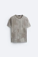 ABSTRACT PRINT T-SHIRT