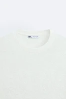 T-SHIRT WITH TONAL EMBROIDERY