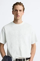 T-SHIRT WITH TONAL EMBROIDERY