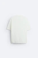 T-SHIRT WITH TONAL EMBROIDERY