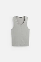 ZIPPERED TANK TOP