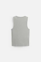 ZIPPERED TANK TOP