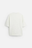 T-SHIRT WITH TONAL EMBROIDERY