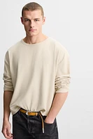 RIBBED SOFT SWEATSHIRT