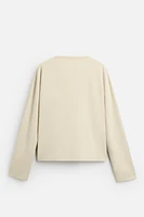 RIBBED SOFT SWEATSHIRT