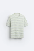 STRIPED JACQUARD SWEATSHIRT