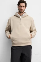 ZIP HOODIE SWEATSHIRT