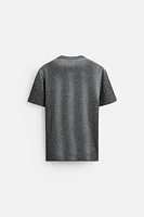 SPRAY PRINT KNIT T-SHIRT