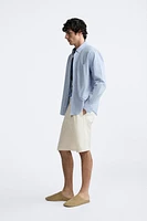 PLEATED WIDE FIT SHORTS