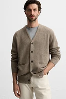 RAISED HEM CARDIGAN