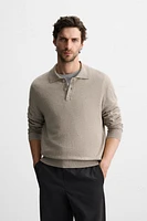 STRUCTURED COTTON KNIT POLO