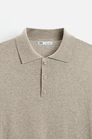 STRUCTURED COTTON KNIT POLO