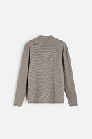 STRIPED JACQUARD T-SHIRT