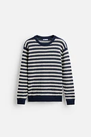 STRIPED JACQUARD SWEATER