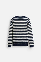 STRIPED JACQUARD SWEATER