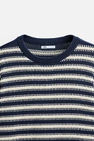 STRIPED JACQUARD SWEATER