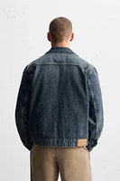 ZIPPERED DENIM JACKET