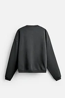 WASHED CREW NECK SWEATSHIRT