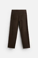 SUEDE LEATHER PANTS