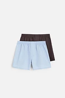 2 PACK OF MIXED POPLIN BOXERS