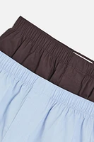 2 PACK OF MIXED POPLIN BOXERS