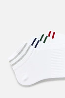 4-PACK OF CONTRASTING BAND SOCKS