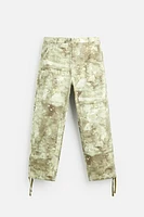 ABSTRACT PRINT CARPENTER PANTS