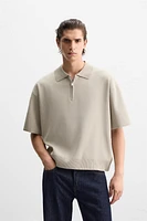 QUARTER ZIP KNIT POLO