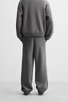 KNIT JOGGERS WITH IRREGULAR SEAMS