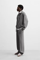 KNIT JOGGERS WITH IRREGULAR SEAMS