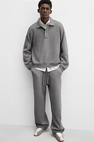 KNIT JOGGERS WITH IRREGULAR SEAMS