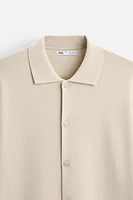 VISCOSE BLEND KNIT SHIRT